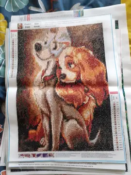 diamant painting belle et le clochard
