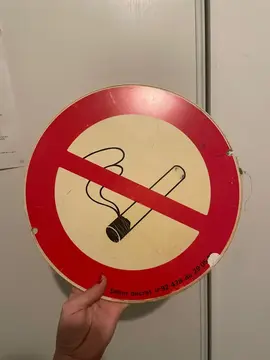 Panneau interdiction de fumer