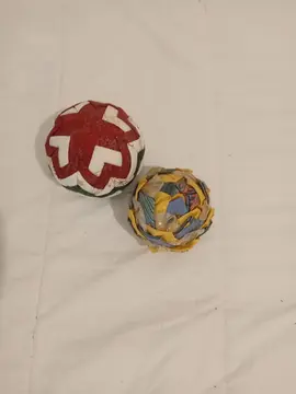 Boules de Noël en tissu