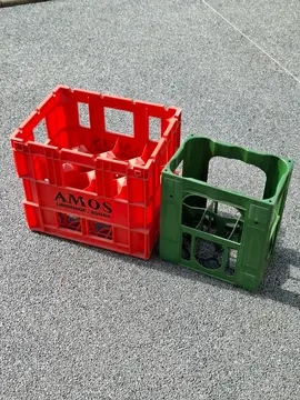 Lot de 2 caisses pour rangement bouteilles