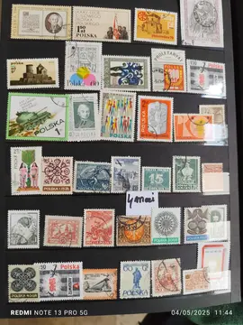 page unique timbres Pologne 4mai