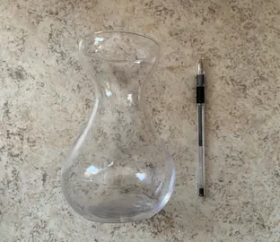 Petit vase transparent