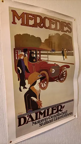 poster mercedes vintage