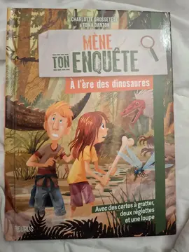 Livre Mene ton enquête à l’ ère des dinosaures