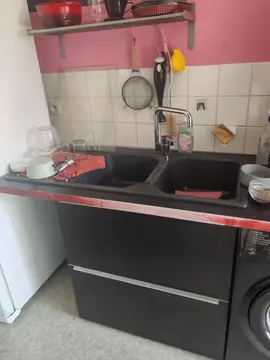 meubles cuisine évier mitigeur