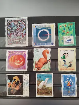 timbres français oblitérés lot 4