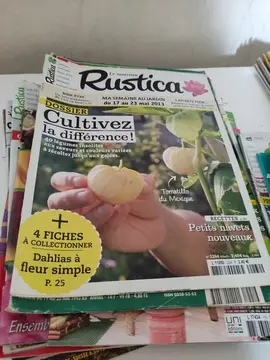 lot d'anciens magazines de jardinage