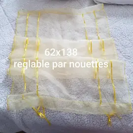 rideau 62x138 réglage hauteur nouettes