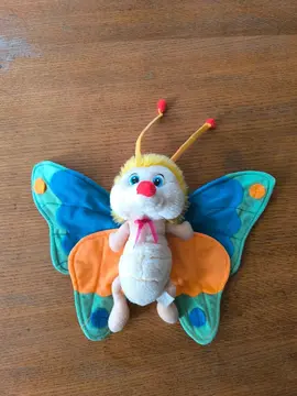 peluche papillon vintage