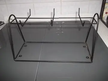 porte-tasses en métal noir