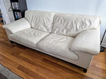 Canapé Cuir Crème Roche Bobois
