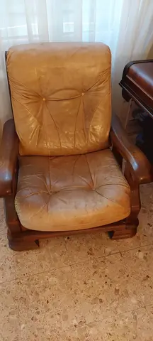 fauteuil bois massif