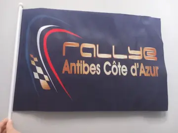 Drapeau rallye Antibes Côte d'Azur