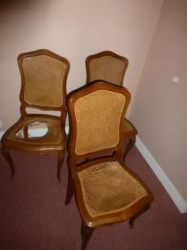 Lot 3 chaises style régence
