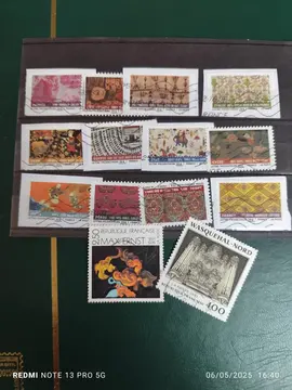 série timbres France ''tissus''+++