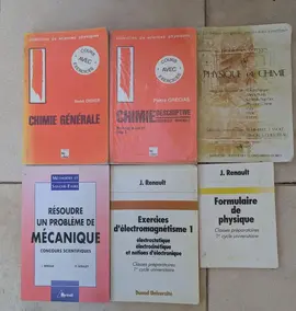 Livres de Physique chimie pour classes préparatoires