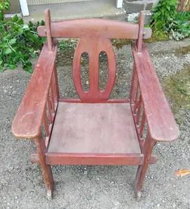 fauteuil bois
