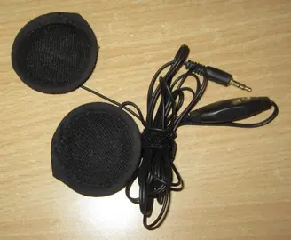 Ecouteurs pour casque de moto fixation type velcro