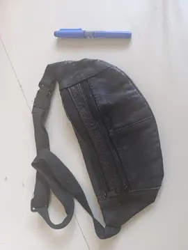 sac banane en cuir