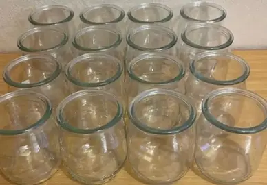 70 pots yaourts en verre