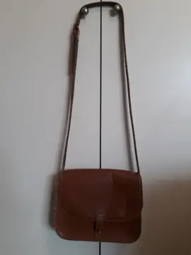 sac épaule en cuir camel