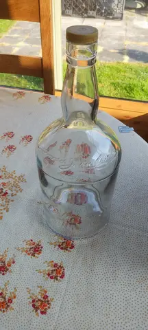 Grande bouteille de verre