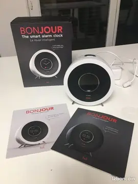 Réveil Holi Bonjour blanc