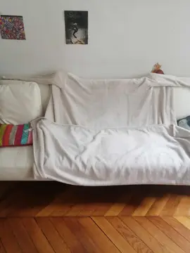 Plaid à bras beige
