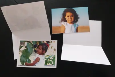 4 cartes intérieur vierge
