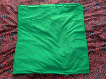 Fond vert en tissu