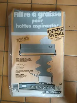 Filtre à graisse pour hottes aspirantes