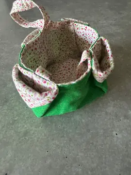 petit panier en patchwork