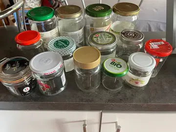 lot de bocaux en verre