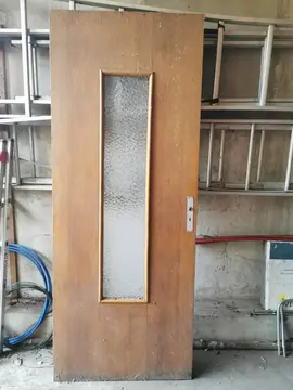 Porte bis plaqué chêne