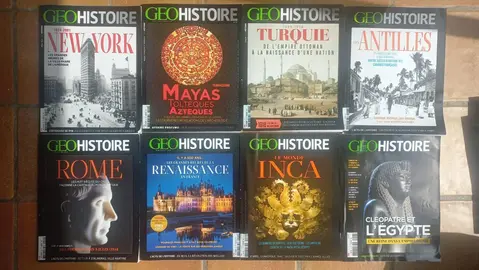 Lot de 32 Géo Histoire