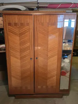 armoire 2 portes (penderie + étagères)