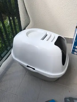 grande litière pour chat sans porte