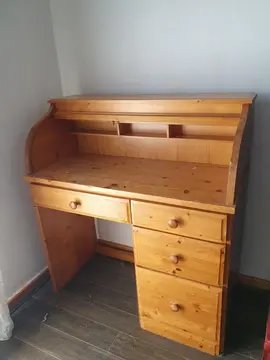 Secrétaire en bois (pin)