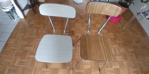 2 chaises formica