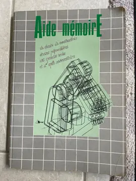Aide mémoire de dessin de construction