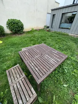 Table + bancs IKEA