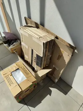 cartons et papier bulle