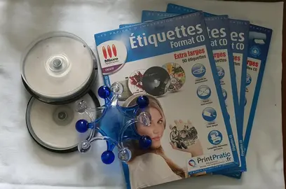 paquets d étiquettes pour cd