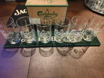 Lot de 6 verres demi carlsberg