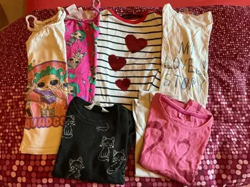 lot de hauts filles 5/6 ans