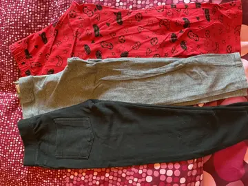 3 leggings fille 5/6 ans