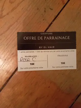 10€ chez coiffeur
