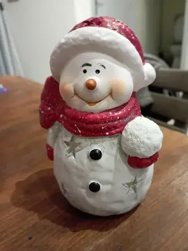 bougeoir bonhomme de neige