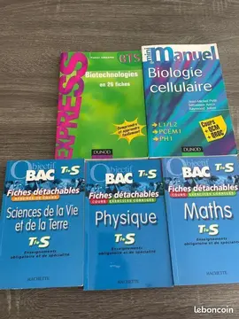 livres de cours de sciences