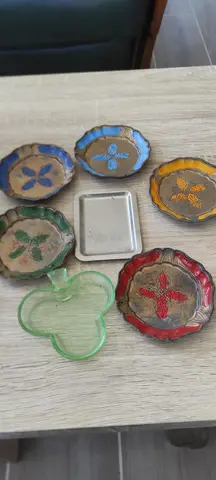 LOT DESSOUS DE VERRE, MINI PLATS